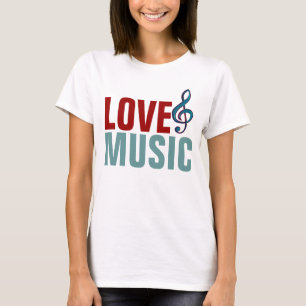 T-shirt elle adore la musique