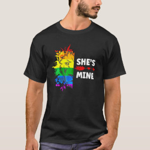 T-shirt Elle est à moi Je suis ses couples lesbiennes Lion