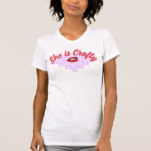 T-shirt Elle est créatrice d'artisanat (Devant)
