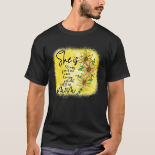 T-shirt Elle Est Forte Sans Crainte Chaleureuse Aimant Pat
