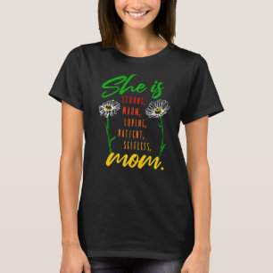 T-shirt Elle Est Forte Sans Crainte Chaleureuse Aimante Pa