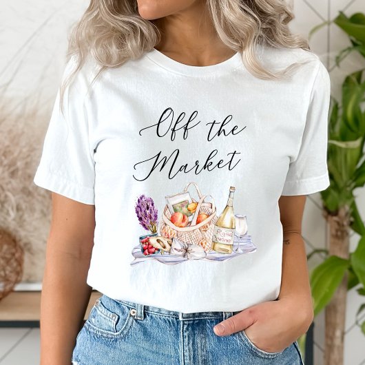 T-shirt Elle est hors du marché Fête de fiançailles au mar