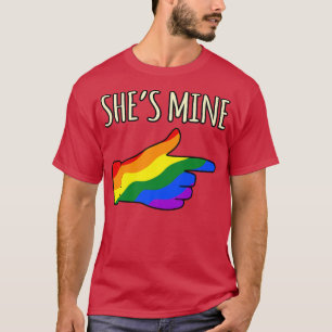 T-shirt Elle est Lesbiennes de la mine LGBTQ Pride Mois Su