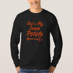 T-shirt Elle est ma patate douce je suis yam Thanksgiving