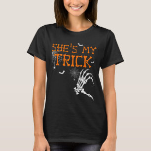 T-shirt Elle est ma petite chienne Il est ma tétine Couple