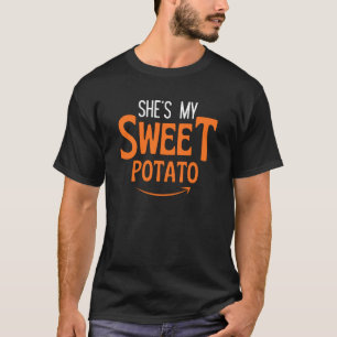 T-shirt Elle est ma pomme de terre douce/maman Thanksgivin