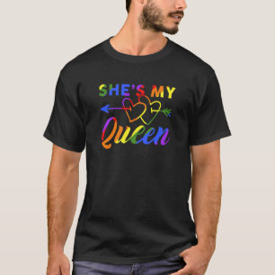 T-shirt Elle Est Ma Reine Gay Couple Lesbienne Petite Amie