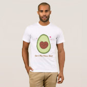 T-shirt Elle est mon autre moitié, avocat mignon (Devant entier)