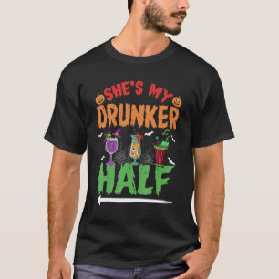 T-shirt Elle est mon coureur de demi-Halloween Costume cor