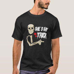 T-shirt Elle est mon Trick Him et son Hallowe