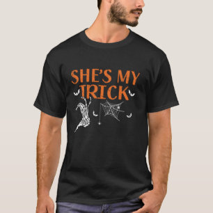T-shirt Elle est Mon Trick Il est Mon Treat Halloween Coup
