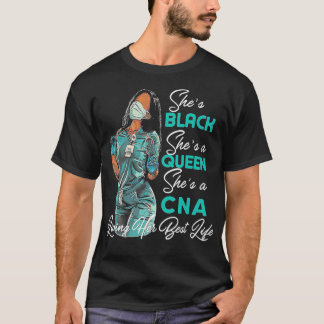 T-shirt Elle est noire Elle est reine Elle est CNA