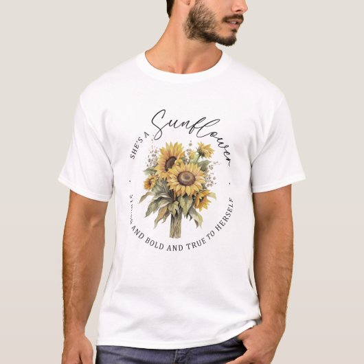 T-shirt Elle Est Une Inspiration Tournesol (Devant)