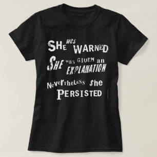 T-shirt Elle était obscurité féministe avertie