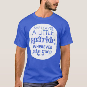 T-shirt Elle feuille un peu pétillante partout où elle va