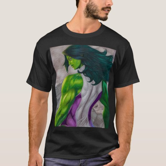 T-shirt Elle Hulk ~ Jennifer Walters (Devant)