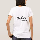 T-shirt Elle Lève Des Femmes Chrétiennes Citer Proverbes 3 (Dos)