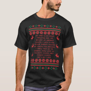 T-shirt Elle m'a apporté des biscuits saupoudrés de Noël1