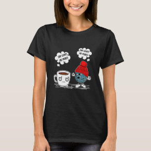 T-shirt Elle M'Aime Plus De Café Et De Crochet Stuff