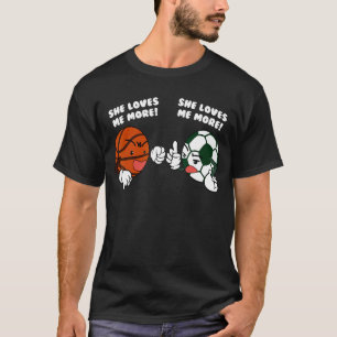 T-shirt Elle M'Aime Plus Joueur De Basket-Ball