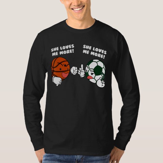 T-shirt Elle M'Aime Plus Joueur De Basket-Ball (Devant)