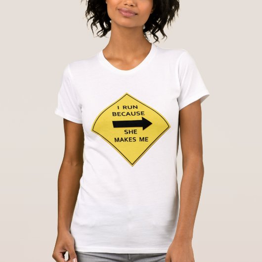 T-shirt Elle m'incite à courir (Devant)