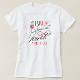 T-shirt Elle Noue le Nœud Coquette Enterrement de Vie de J