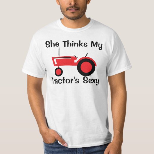 T-shirt Elle pense rouge (Devant)