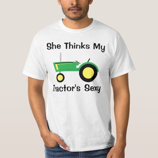 T-shirt Elle pense vert (Devant)