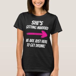 T-shirt Elle se marie On est juste là pour s'endormir