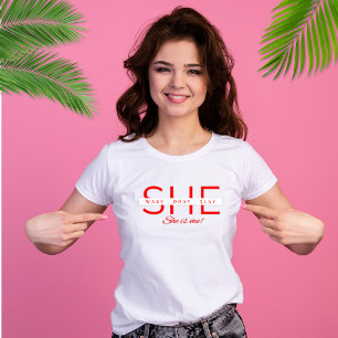 T-shirt ELLE SE RÉVEILLE, Prie, JE L'ESPÈRE, C'EST MOI
