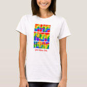T-shirt Elle Ses Pronononounes Rainbow Tie Dye (Devant)
