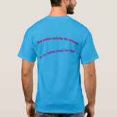 T-shirt Elle travaille dur pour l'argent (Dos)