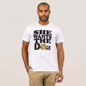 T-shirt elle veut le doge (Devant entier)