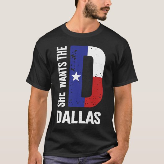 T-shirt Elle Veut Le Drapeau D Pour Dallas Proud Texas (Devant)