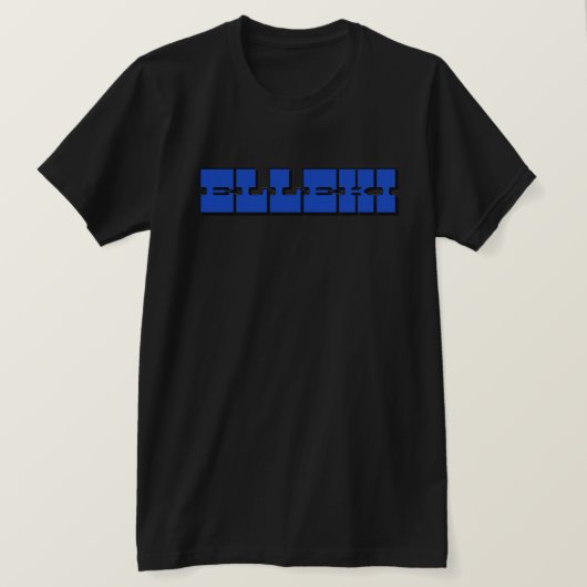 T-shirt Elleki Bold (Bleu/Noir) (Design devant)