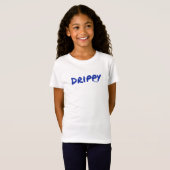 T-Shirt Elleki Drippy (bleu) (Devant entier)
