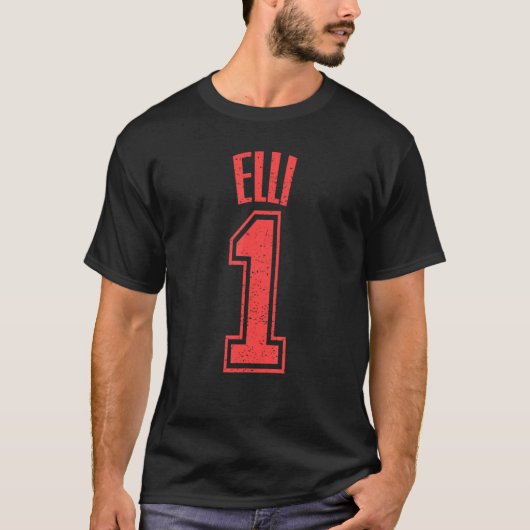T-shirt Elli Supporter Numéro 1 Plus grand ventilateur (Devant)
