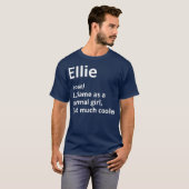 T-shirt ELLIE Définition Personnalized Nom Funny Venin (Devant entier)