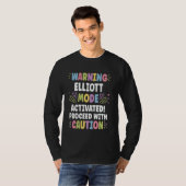 T-shirt ELLIOTT Personalized Name Funny Cute Custom ELLIOT (Devant entier)
