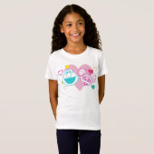 T-Shirt Elmo & Abby Cadabby Valentine Hearts Motif (Devant entier)