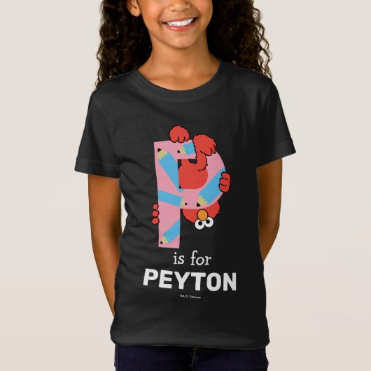 T-Shirt Elmo Alphabet | Crayon P (Devant)