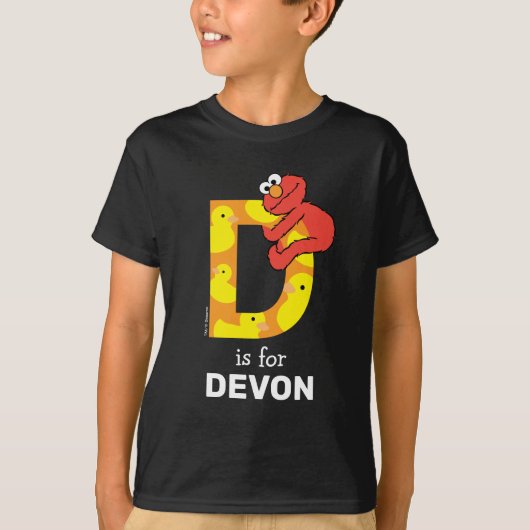 T-shirt Elmo Alphabet | D Canard (Devant)