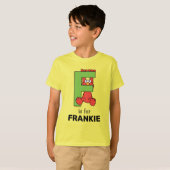 T-shirt Elmo Alphabet | F Vert (Devant entier)