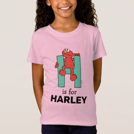 T-Shirt Elmo Alphabet | H Vert (Devant)
