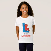 T-Shirt Elmo Alphabet | L Bleu (Devant entier)