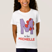 T-Shirt Elmo Alphabet | M pourpre (Devant)