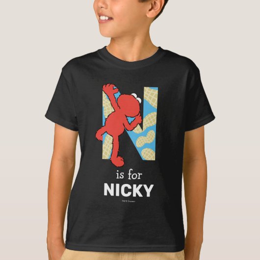 T-shirt Elmo Alphabet | N Nuages (Devant)