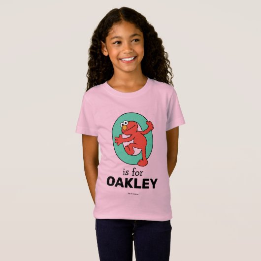 T-Shirt Elmo Alphabet | O TURQUOISE (Devant entier)