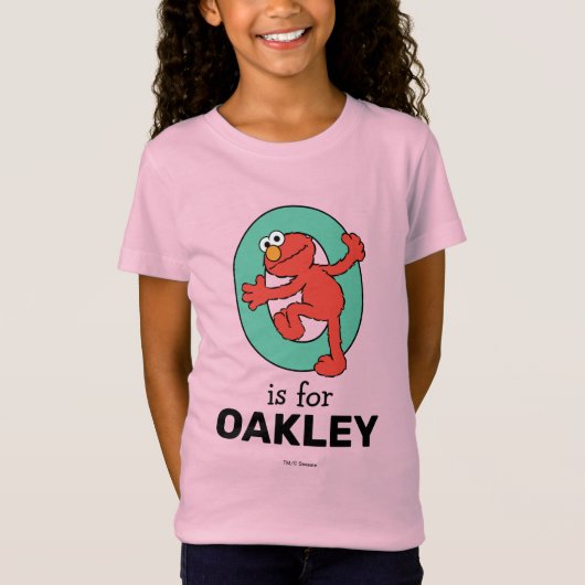 T-Shirt Elmo Alphabet | O TURQUOISE (Devant)